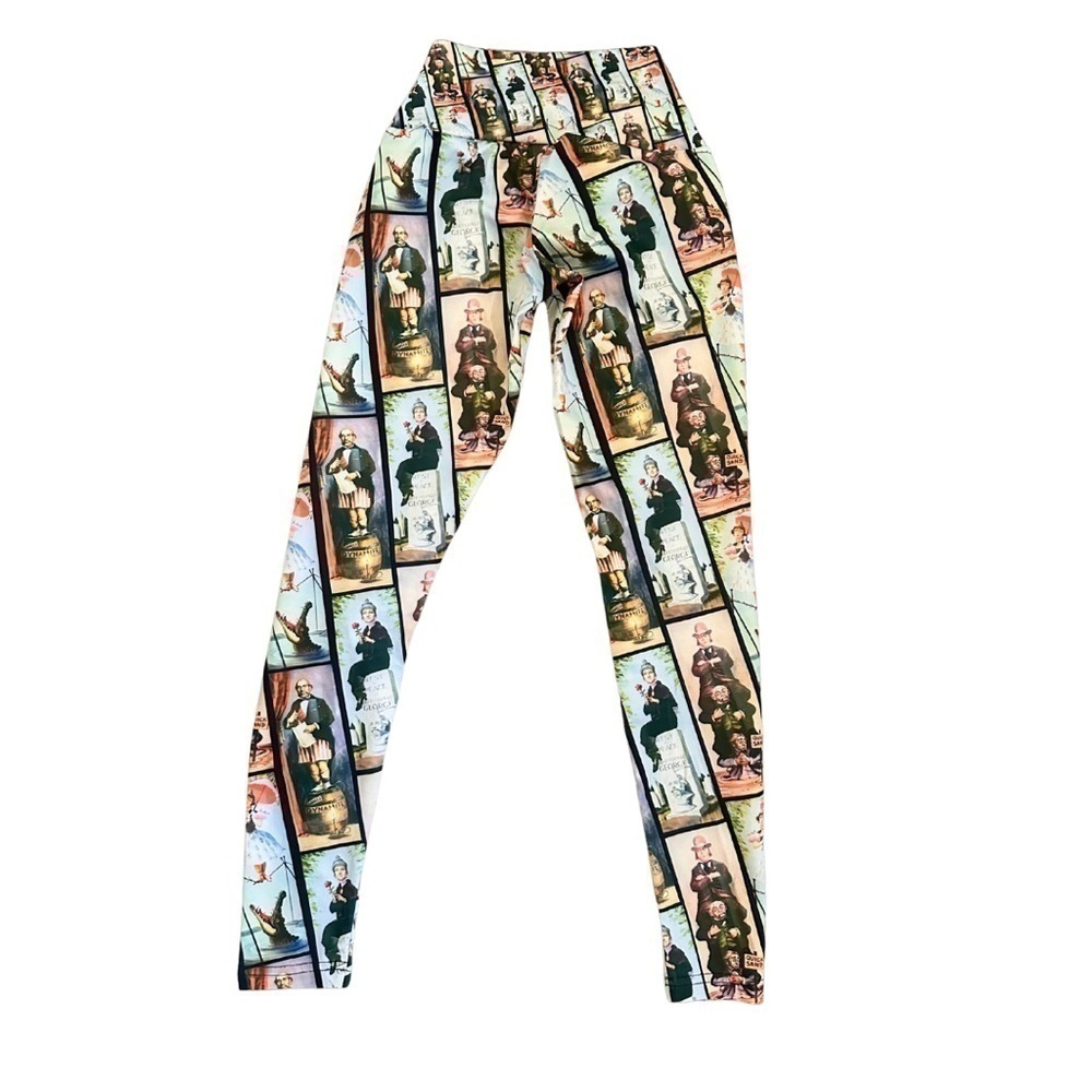 Rainbow Rules Literary-Inspired Print Leggings - XS